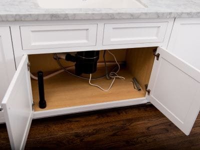 heat on and open cabinets